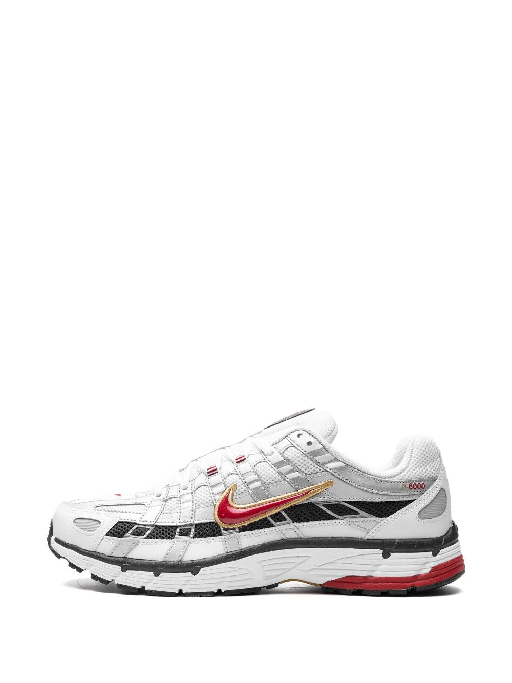 Nike P-6000 Platinum/Varsity Red