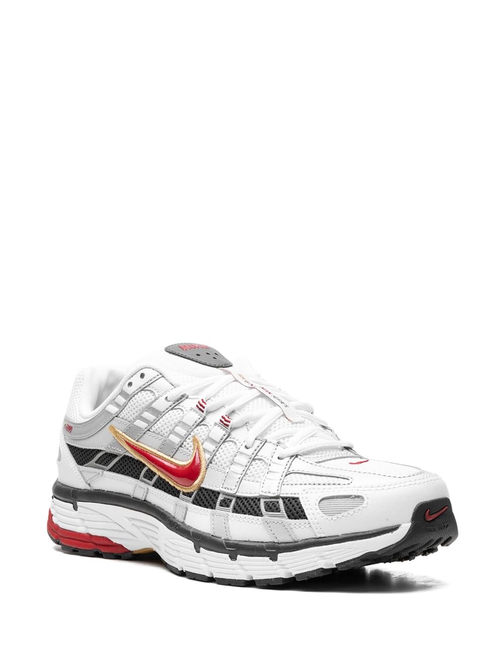 Nike P-6000 Platinum/Varsity Red