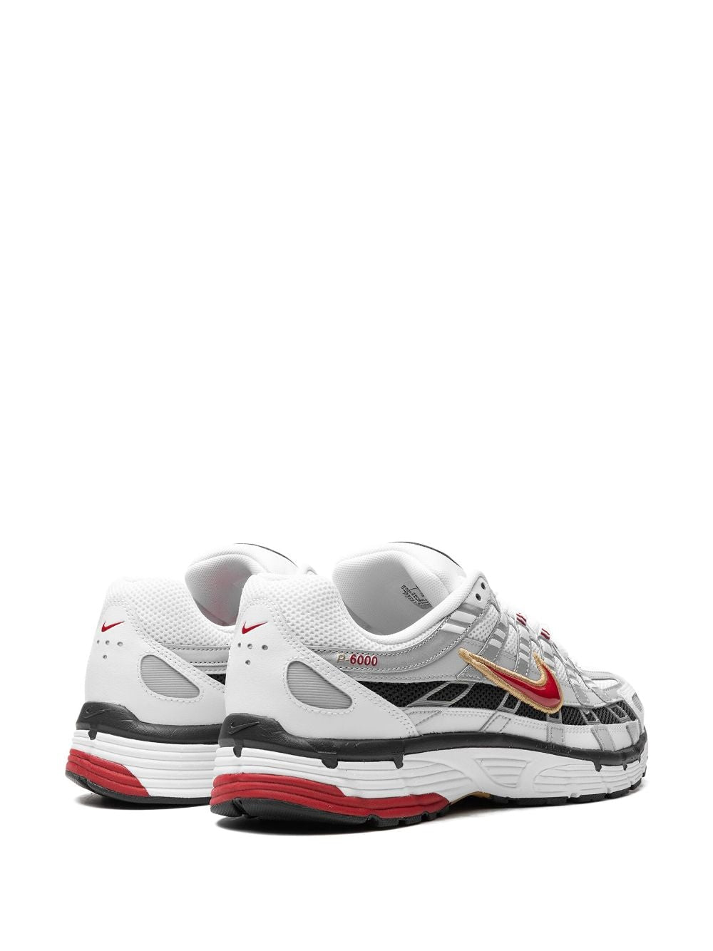 Nike P-6000 Platinum/Varsity Red