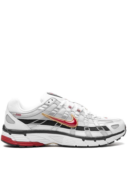 Nike P-6000 Platinum/Varsity Red